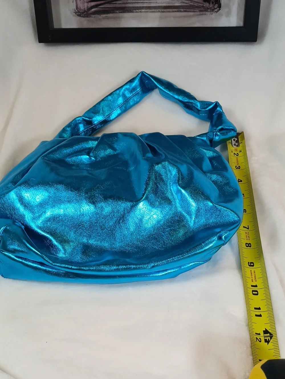 Free People Viva La Vegan Arctic Blue  Shoulder Bag